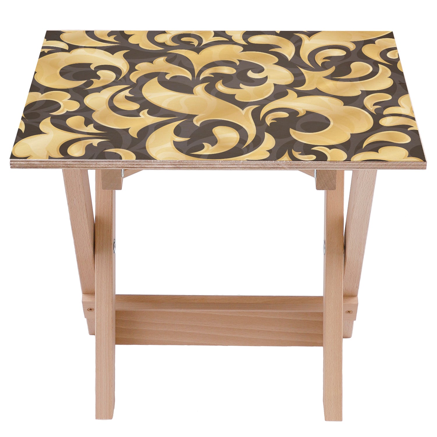 Stolik drewniany Golden Leaf-30x40 CM