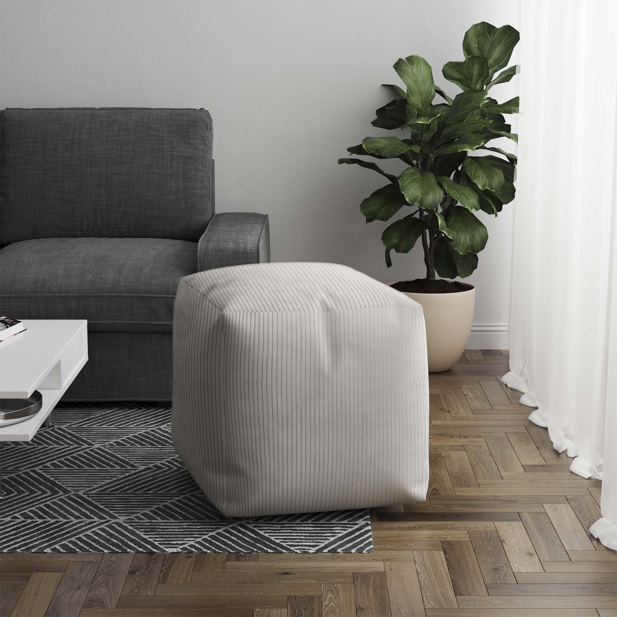 Puf Cube Storm Grey