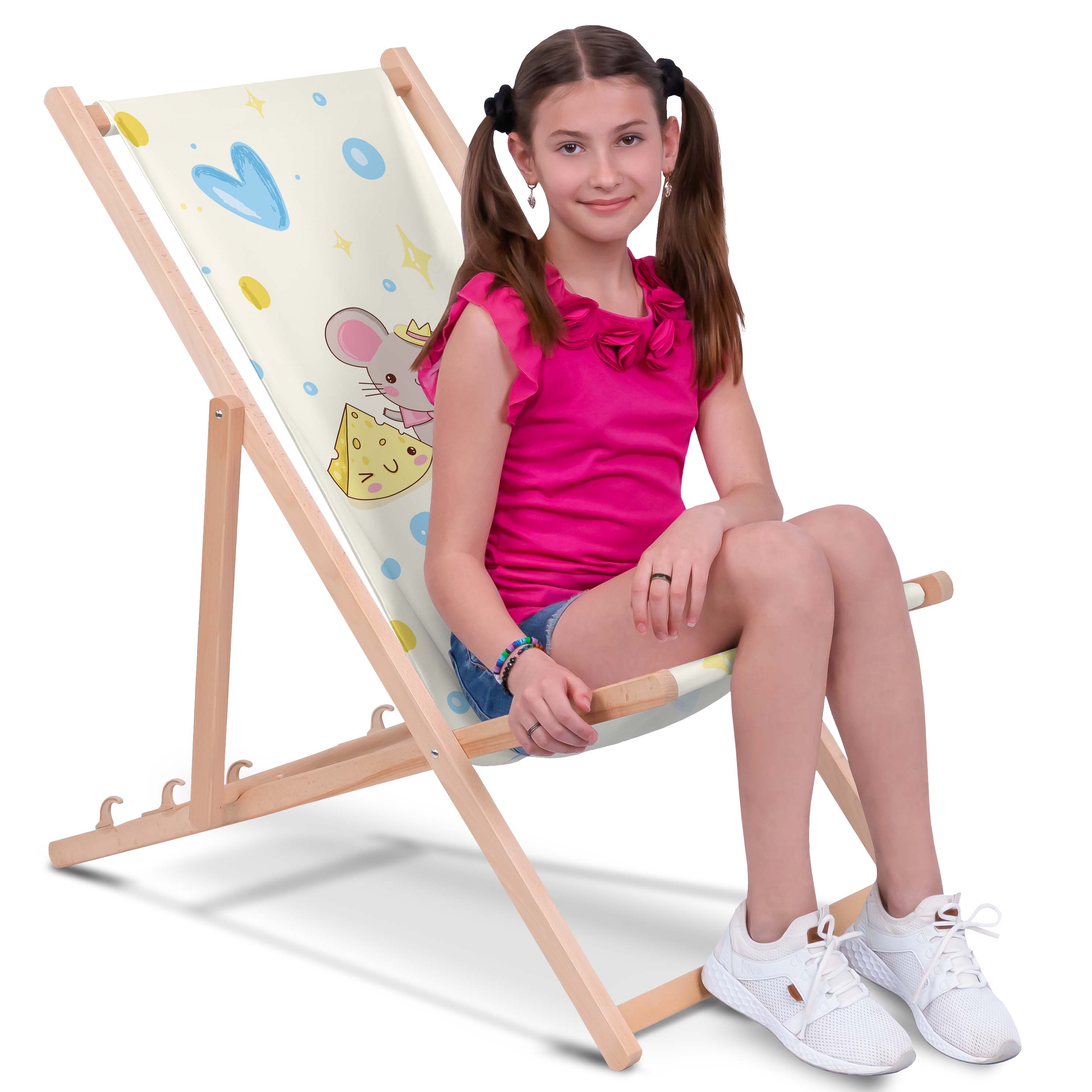 Liegestuhl aus Holz Sweet Mouse