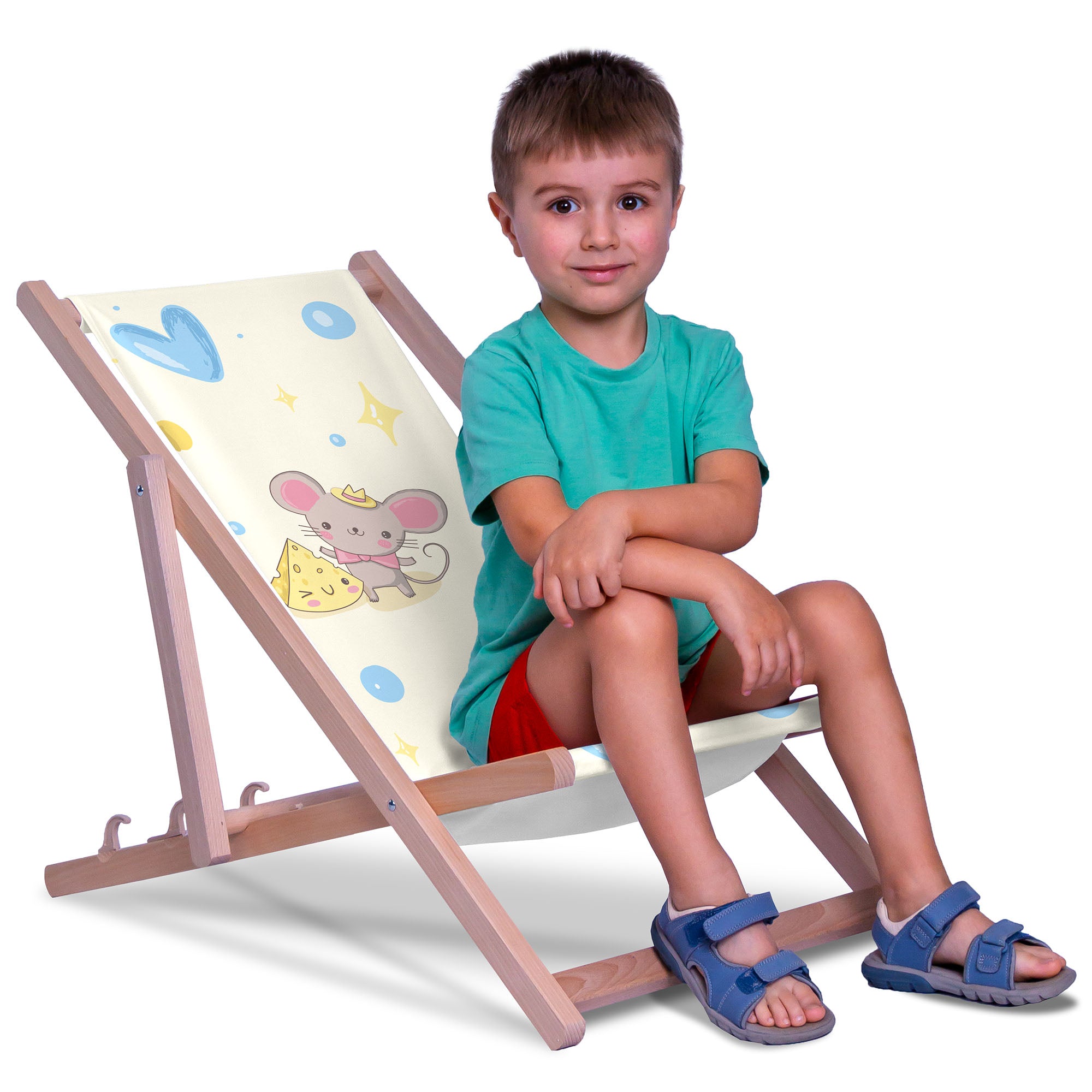 Sweet Mouse-S Wooden Deck Chair