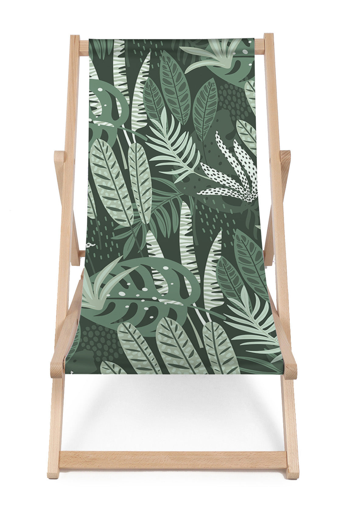 Dřevěné lehátko Tropical Green Jungle