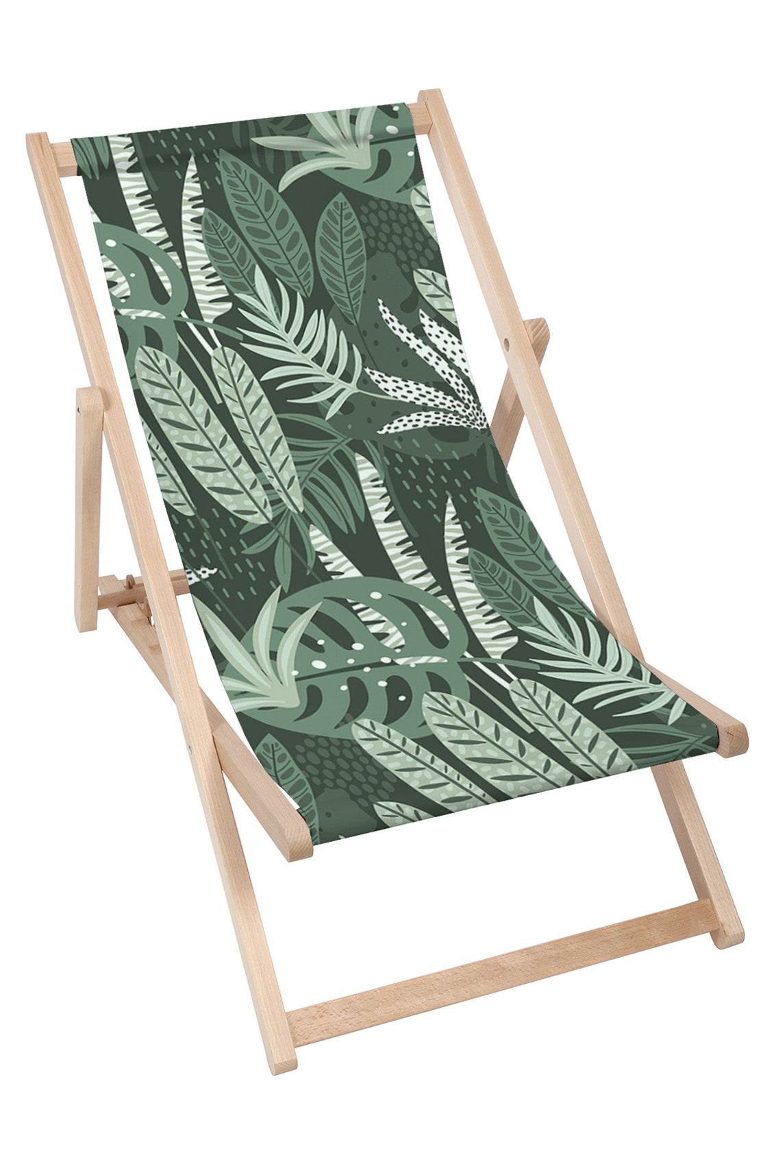 Dřevěné lehátko Tropical Green Jungle