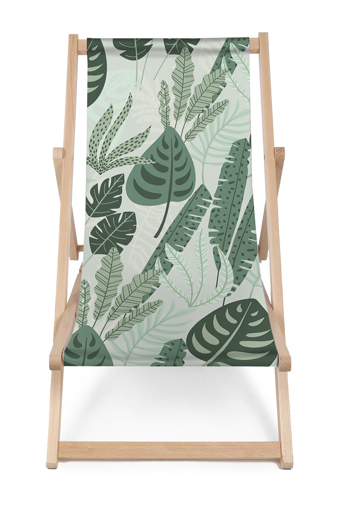 Dřevěné lehátko Tropical Mint Leaves