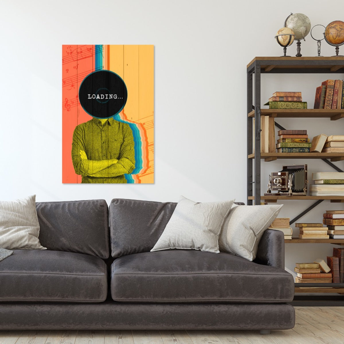 Obraz Wood Vintage Loading-70x90 cm
