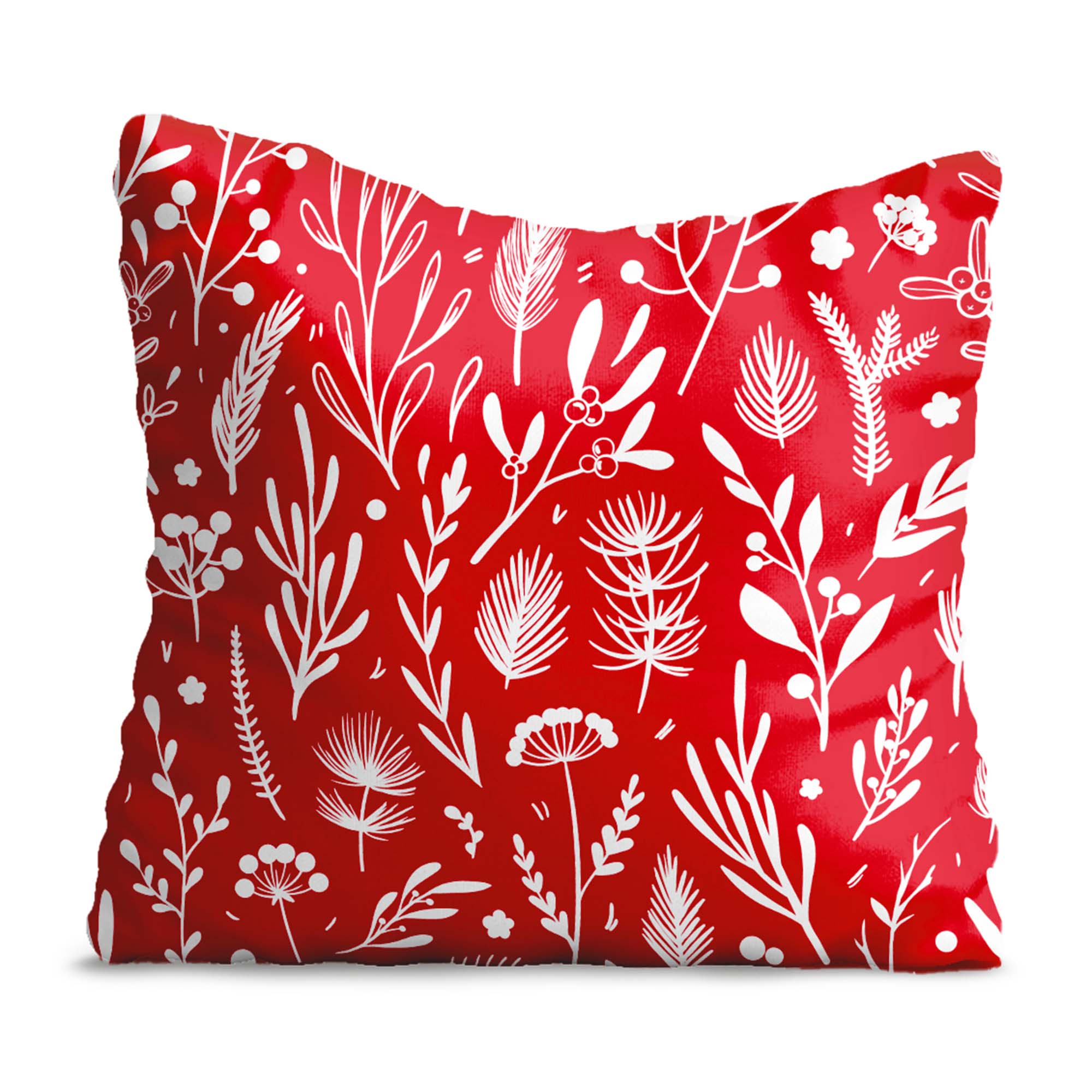 White Christmas Ornaments Pillow