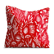 White Christmas Ornaments Velvet Pillow