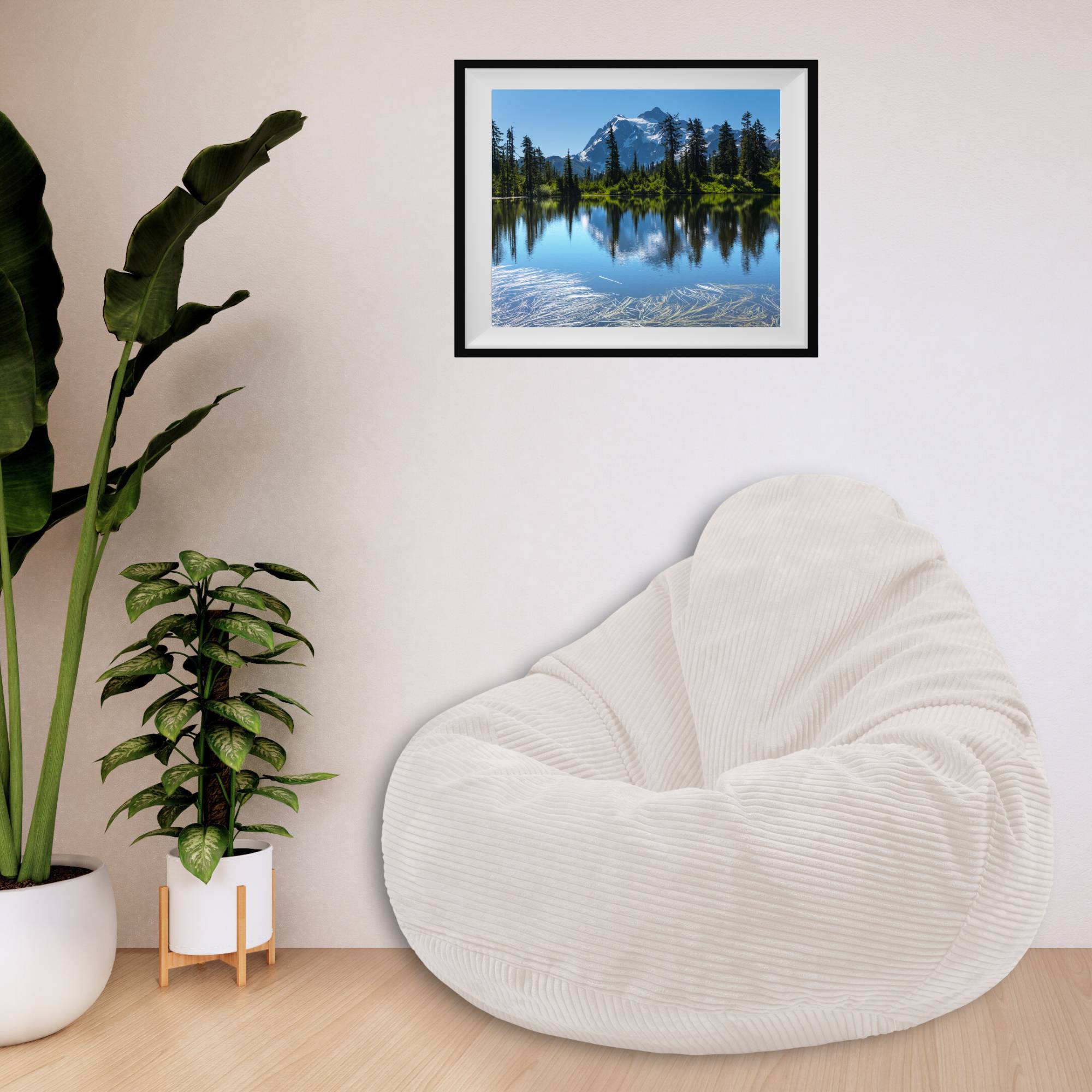 Pouf Paradise White Dove