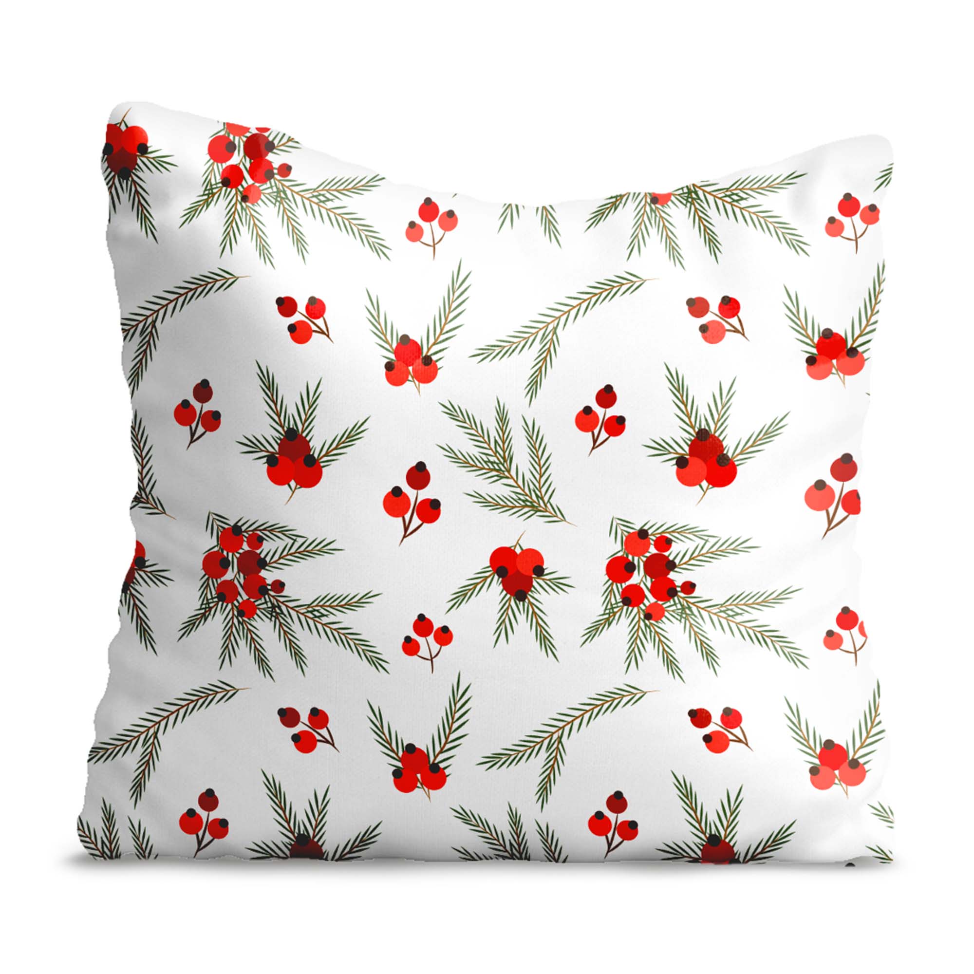 Winter Season Red Berries Pillow