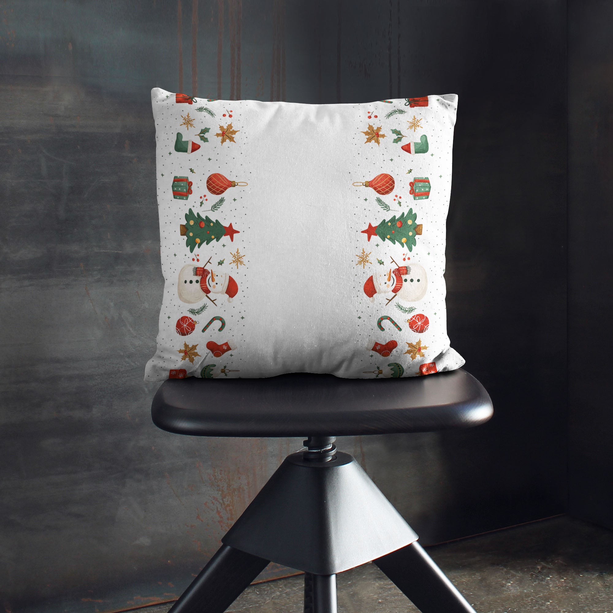 Xmas Snowman Pillow
