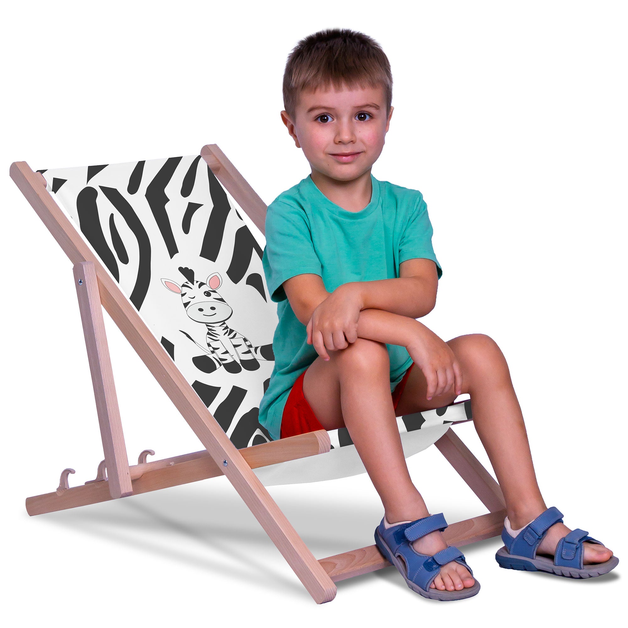 Wooden Deck Chair Zig Zebra