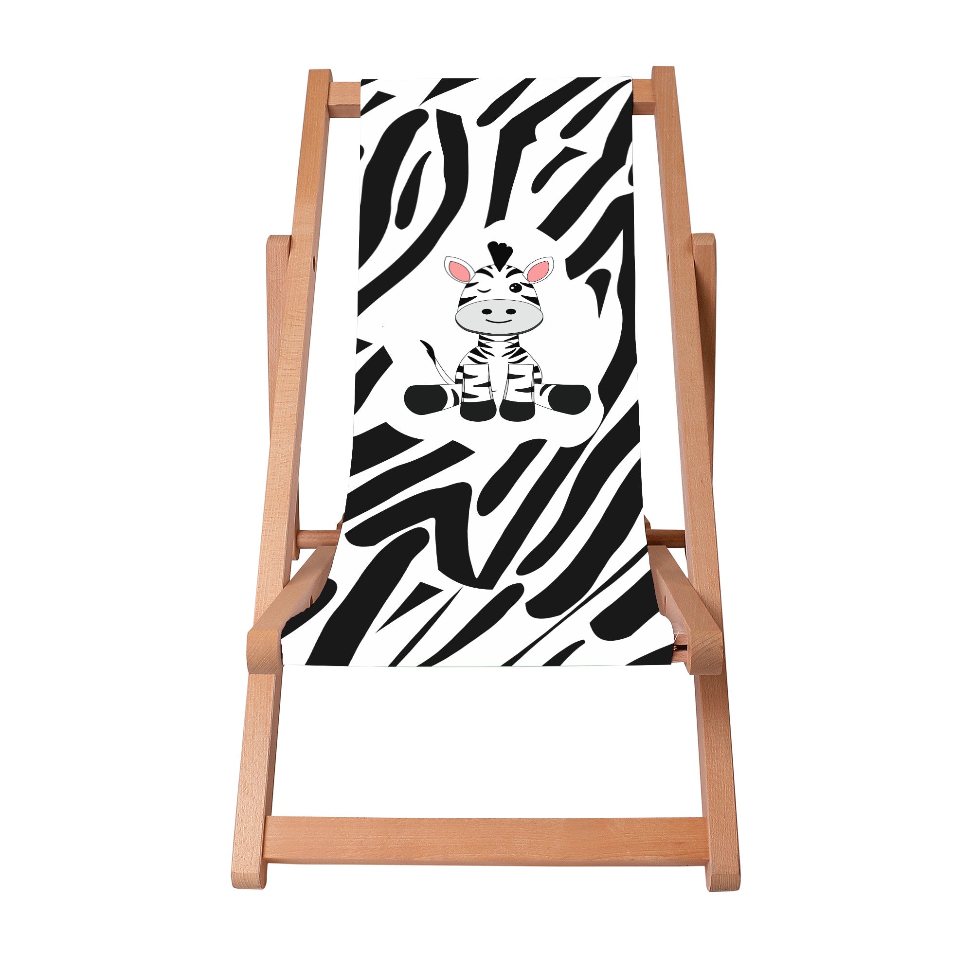 Dřevěné lehátko Zig zebra