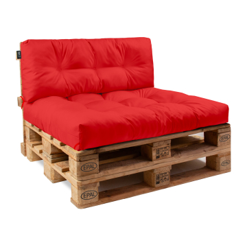 Sada polštářů z palet Red