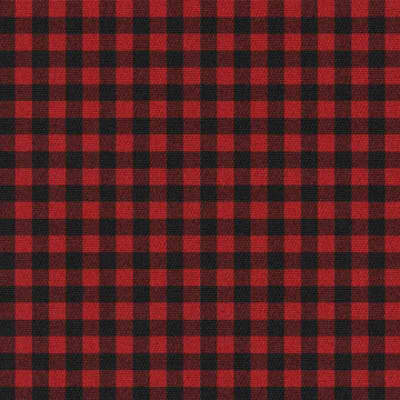 Látka Black and red check