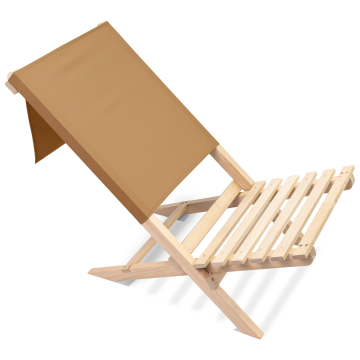 Skládací plážové křeslo Beige