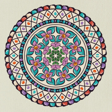 Látka The Flower Wheel