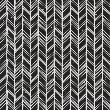 Látka Black and White Boho