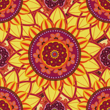 Látka Boho Sunflower