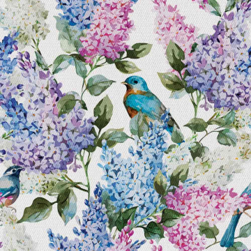 Látka Birds in Flower