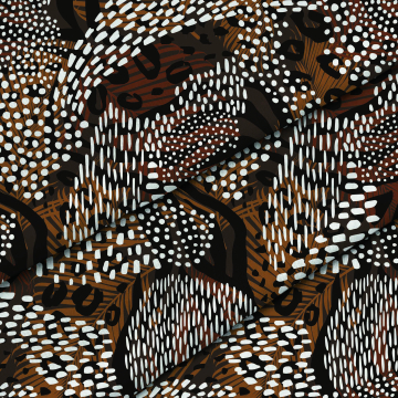 Látka Abstract Animal Print