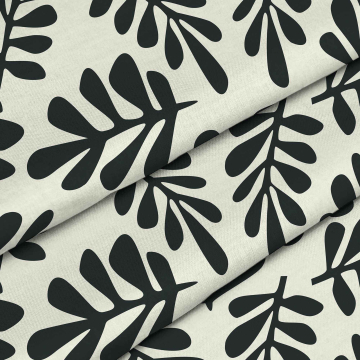 Látka Artistic Abstract Leaves