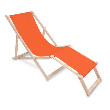 Dřevěné lehátko s podnožkou Orange