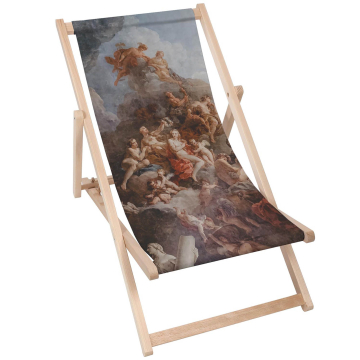 Dřevěné plážové lehátko Art
