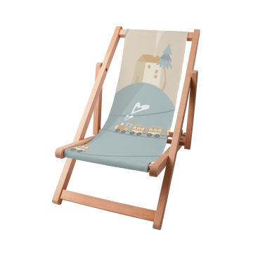 Dřevěné plážové lehátko Happy Train