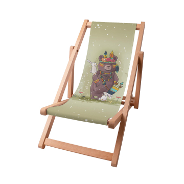Dřevěné plážové lehátko Little Bear Boho