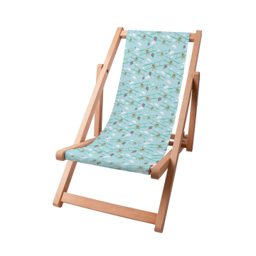 Dřevěné plážové lehátko Teddy bear on the plane