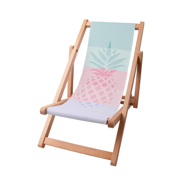 Dřevěné plážové lehátko Pineapple Color
