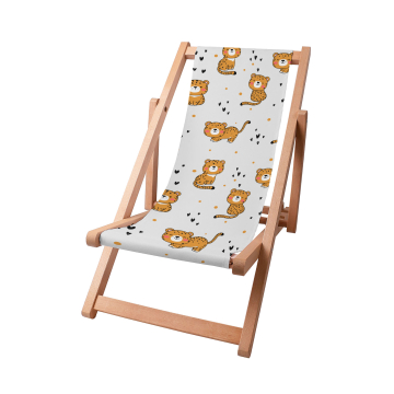 Dřevěné plážové lehátko Baby Tiger