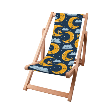 Dřevěné plážové lehátko Night Sky