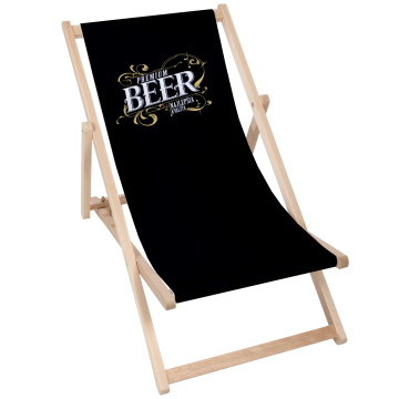 Dřevěné plážové lehátko Premium beer  najlepšia kvalita