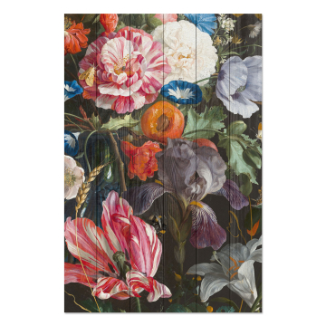 Obrázek na dřevo Flower Painting