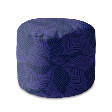 Sedací pytel okruhlá podnožka Exotic Jungle Plant