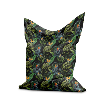 Sedací vak Pillow Watercolour on Black