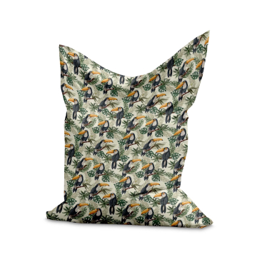 Sedací vak Pillow Tucans Jungle