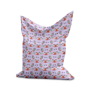 Sedací vak Pillow Funny Dog in the Bath