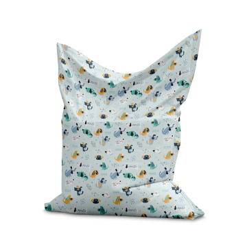 Sedací vak Pillow Cartoon Colorful Dogs