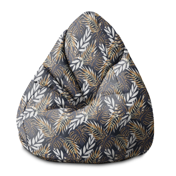 Sedací vak Pearshape Golden Leaves