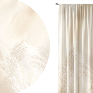 Záclona Beige Warm Pampas Grass