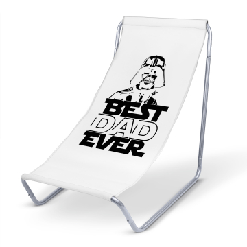 Kovové lehátko Best Dad Ever White