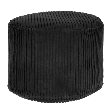 Sedací pytel okrouhlá podnožka Lincoln Black Beauty