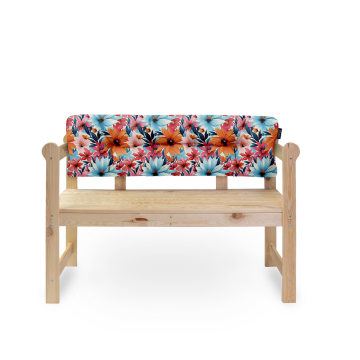 Polštář na opěradlo zahradní lavice Blossoms