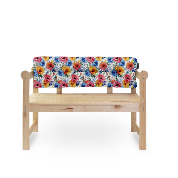 Polštář na opěradlo zahradní lavice Colorful Flowers