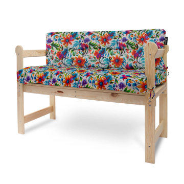 Sedací polštář na lavičku Colorful Floral Pattern
