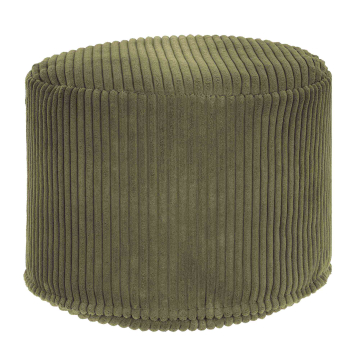 Sedací pytel okrouhlá podnožka Lincoln Dark Olive