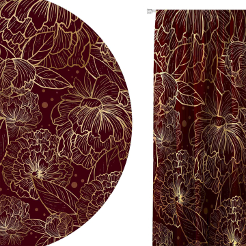 Záclona Deep Peonia