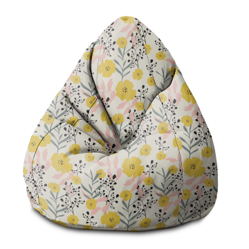 Sedací vak Pearshape Yellow Daffodil