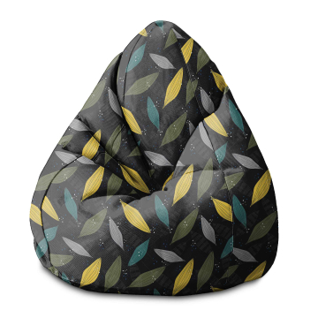 Sedací vak Pearshape Simple Scandi Pattern